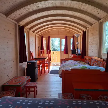 Le Village Insolite Yourte Et Roulotte Campsite